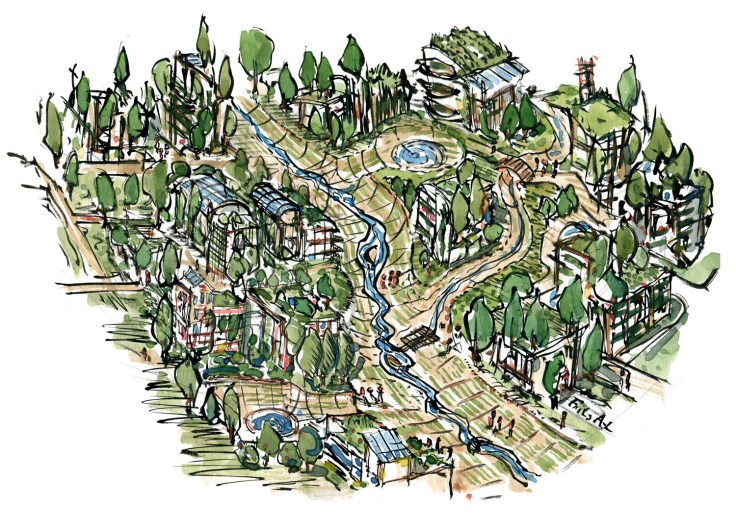 Grøn økologisk bydesign af Frits Ahlefeldt